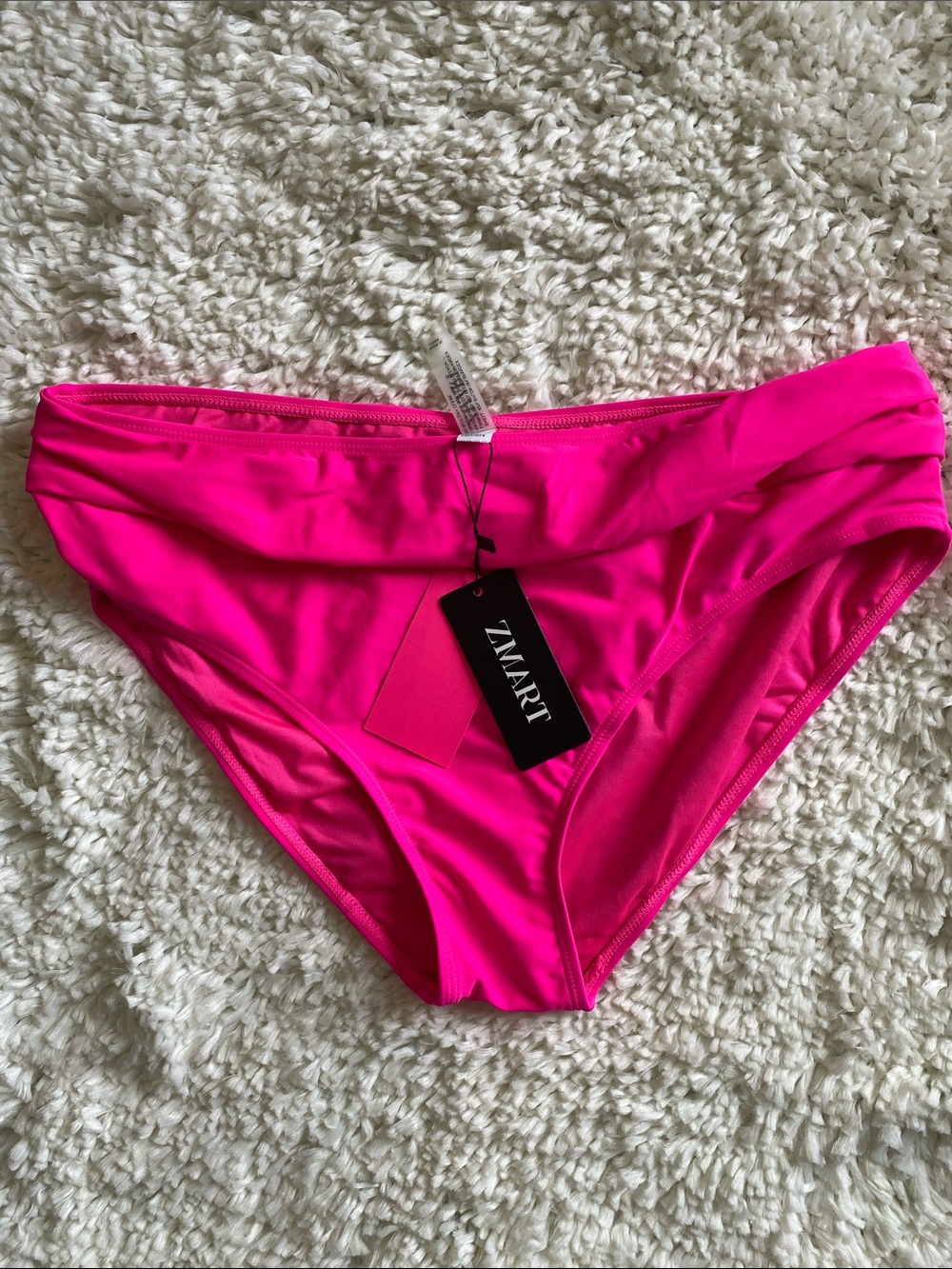 Women's Hot Pink Bikini Bottom - Classic Low-Rise Swimwear